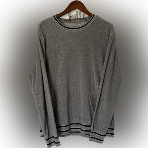 American Eagle Lightweight Sweatshirt, Gray with Black Trim, Size Large
